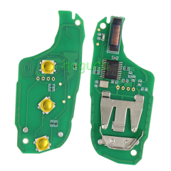 For Peugeot 3 button remote keys chip PCF 7941(TITAG2) 46 chip with HU83 blade 434MHZ HELLA 5FA010 353-20 CMIIT ID:2013DJ0113 9807343377 00