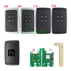 For Renault CAPTUR MEGANE ESPACE Clio 5 2024+ 4 button Smart Key 285E74878R with 433.92MHz FSK NCF29A1MTT / HITAG AES / 4A CHIP