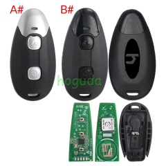 For Vespa 2 button Keyless Go remote key with 4A Chip NCF29A 433MHz Fsk