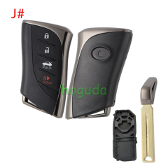 For new 24-25 Lexus 2/2+1/3/3+1 button remote key blank with key blade
