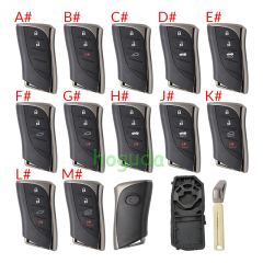 For new 24-25 Lexus 2/2+1/3/3+1 button remote key blank with key blade