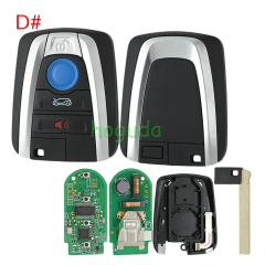 For BMW 3 button remote key with 433MHz Chip:Hitag3 ID49 Chip FCC ID: NBGIDGNG1