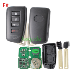 Lonsdor LT20-04 Smart Key with key shell 8A+4D Adjustable Frequency For Toyota & Lexus 0010 0020 7930 2110 Support K518 & K518ISE & KH100+