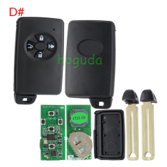 Lonsdor LT20-03 Smart Key PCB with key shell 8A+4D Adjustable Frequency For Toyota 0780 Support K518 & K518ISE & KH100+ Transponder chip: ID71 CHIP P1:9F Frequency: 433MHz 271451-0780