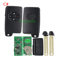 Lonsdor LT20-03 Smart Key PCB with key shell 8A+4D Adjustable Frequency For Toyota 0780 Support K518 & K518ISE & KH100+ Transponder chip: ID71 CHIP P1:9F Frequency: 433MHz 271451-0780