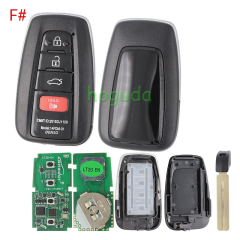 Lonsdor LT20-04 Smart Key with key shell 8A+4D Adjustable Frequency For Toyota & Lexus 0010 0020 7930 2110 Support K518 & K518ISE & KH100+
