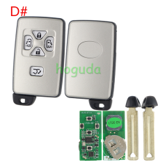 Lonsdor LT20-03 Smart Key PCB with key shell 8A+4D Adjustable Frequency For Toyota 0780 Support K518 & K518ISE & KH100+ Transponder chip: ID71 CHIP P1:9F Frequency: 433MHz 271451-0780