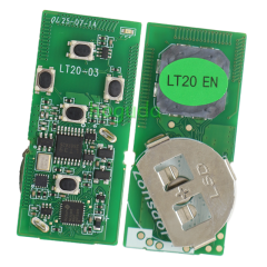 Lonsdor LT20-03 Smart Key PCB with key shell 8A+4D Adjustable Frequency For Toyota 0780 Support K518 & K518ISE & KH100+ Transponder chip: ID71 CHIP P1:9F Frequency: 433MHz 271451-0780