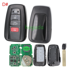 Lonsdor LT20-04 Smart Key with key shell 8A+4D Adjustable Frequency For Toyota & Lexus 0010 0020 7930 2110 Support K518 & K518ISE & KH100+