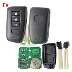 Lonsdor LT20-04 Smart Key with key shell 8A+4D Adjustable Frequency For Toyota & Lexus 0010 0020 7930 2110 Support K518 & K518ISE & KH100+