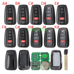 Lonsdor LT20-04 Smart Key with key shell 8A+4D Adjustable Frequency For Toyota & Lexus 0010 0020 7930 2110 Support K518 & K518ISE & KH100+
