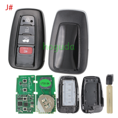 Lonsdor LT20-04 Smart Key with key shell 8A+4D Adjustable Frequency For Toyota & Lexus 0010 0020 7930 2110 Support K518 & K518ISE & KH100+