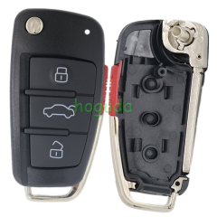 For Audi 3+1 button remote key blank with 149# key blade