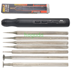 YCS 2nd MAX Electric Polishing Pen for Mobile Phone Maintenance Five Gear Motherboard Chip CPU Grinding Carving Disassembly Tool