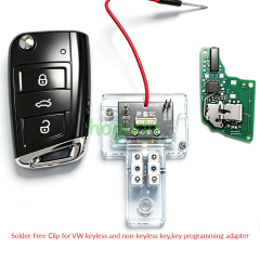 Solder-Free Clip for VW keyless and non-keyless key,key programming adapter(not include the key)