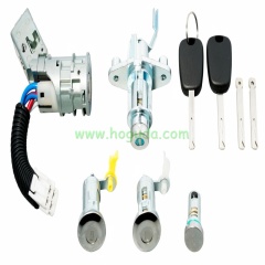 For Peugeot 107 Citroen C1 full sent car lock 1608745880 with 2 keys Citroen C1, PEUGEOT107 AND AYGO 2005-2014