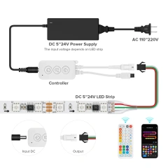 Tuya Wifi Music IR 44 keys SPl controller