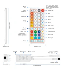 Tuya Wifi Music IR 44 keys SPl controller