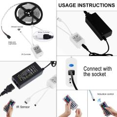 IR 44 Keys RGB Led Controller - DC12~24V