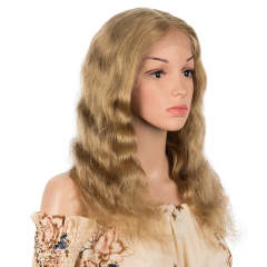 Superbar Human Hair Lace Calp Wigs Wigswith Natural Lace Hairline Body Wave Wig with BabyHair Brown Blonde Color