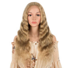 Superbar Human Hair Lace Calp Wigs Wigswith Natural Lace Hairline Body Wave Wig with BabyHair Brown Blonde Color