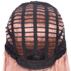 Superbar Straight Part Lace Human Hair PinkBob Wigs With Bady Hair 12inch