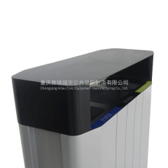 BS02 Aluminum alloy dustbin trash bin