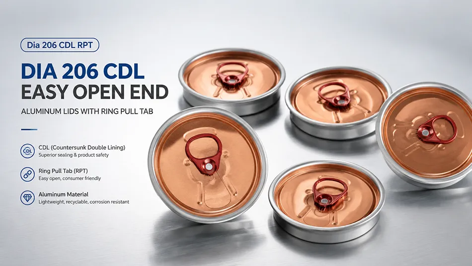 Dia 206 CDL RPT aluminum can lid manufacturer