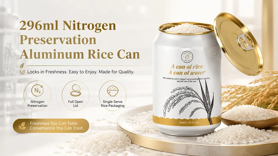 296ml nitrogen preservation aluminum rice can manufacturer