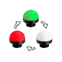 American Banner Banner hemispherical indicator light model K50LGRYBWPQ8