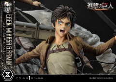(Pre-order) Regular Ver. Attack On Titan Figure Eren, Mikasa & Armin 1/4 Scale Statue UPMAOT-01 By Prime 1 Studio