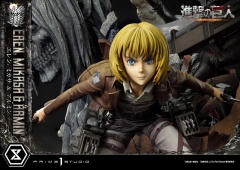 (Pre-order) Regular Ver. Attack On Titan Figure Eren, Mikasa & Armin 1/4 Scale Statue UPMAOT-01 By Prime 1 Studio