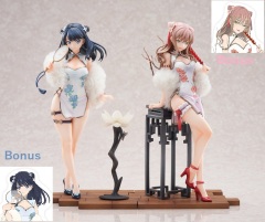 APEX GRIDMAN UNIVERSE Rikka Takarada&Yume Minami Set China Dress Ver. 1/7 Figure (Bonus)
