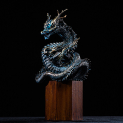 Manas SUM Seal of the Four Gods Azure Dragon Art Statue