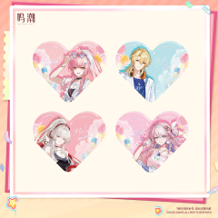 KURO GAMES Wuthering Waves Pastel Wishes Themed Heart-Shaped Acrylic Ornament