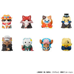 MegaHouse MEGA CAT PROJECT ONE PIECE NYAN PIECE NYAN I ll Become the Pirate King Meow 8Pack BOX