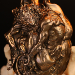 Manas SUM Mind Ape Oriental Aesthetic Journey to the West Wukong Themed Art Bronze Statue