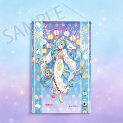 Kadokawa Hatsune Miku x Maneki neko x Mid summer Kumagaya Tapestry