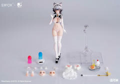 Eiifox x BearPanda Cat Maid Little Pudding 1/12 Scale Action Figure (Bonus)