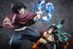 Aniplex Demon Slayer Kimetsu no Yaiba Aniplex Online Kuji Entering theInfinity Castle Decisive Battle-A Kamado Tanjiro and Tomioka Giyu and Akaza Non Scale Figure