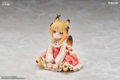 RIBOSE Original Tea Time Cats Orange Cat Figure
