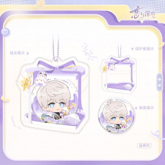 Paper Presented Xavier 2026 Birthday Q Version Badge with Protective Case Set