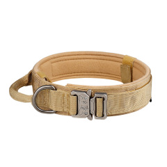 Tactical dog collar, nylon dog collar, large and medium-sized dog pet collar
