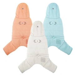Dog Winter Jacket Cozy Reflective Warm Pet Garment-Comfortable Cold Weather Fleece Apparel Outfits for Small Medium Large Dogs