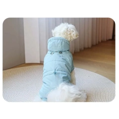 Dog Winter Jacket Cozy Reflective Warm Pet Garment-Comfortable Cold Weather Fleece Apparel Outfits for Small Medium Large Dogs