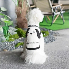Factory Wholesale OEM Custom Luxury Pet Clothes Fashion Cartoon 3D Dog T Shirt Vest Puppy New Designer Dog Clothes For Summer