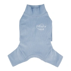 High Quality Dog Pajamas Pet Clothes Embroidered Soft Super Elastic 4 legged Dog Jumpsuit Shirt Striped Teddy Dog Pajamas