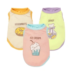 New Pet Apparel Accessories Summer Dog T shirt Factory Wholesale Cheaper Price Soft Comfortable Cotton Cool Pet Clothes Dog Vest