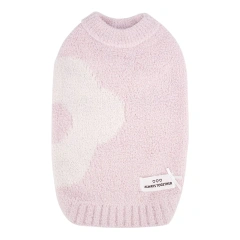 High Quality Luxury Pet Clothes Soft Wool Dog Sweater For Autumn Winter Fashion Flower Warm Dog Sweater Pets Coat Wholesale