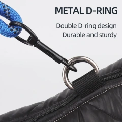 Custom Patchwork Color Padded Winter Warm Puppy Big Medium Waterproof Dog Jacket Coat Vest Wholesale Dog Clothes with D Ring